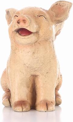 Show full view: Hi-Line Gift Laughing Pig with Wings Sitting Statue, 8.87-in slide 3 of 9