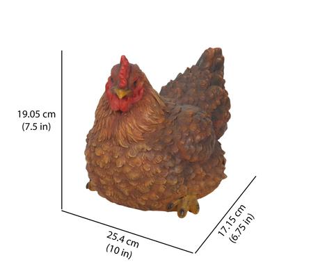 Show full view: Hi-Line Gift Hen Squatting Statue, 7.5-in slide 6 of 6