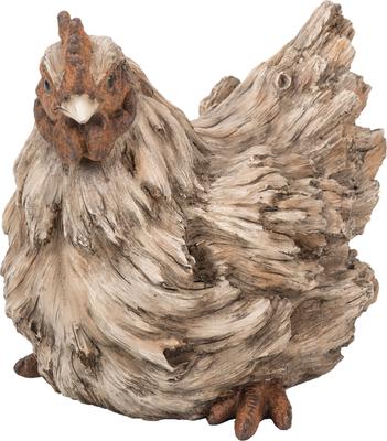Show full view: Hi-Line Gift Driftwood Squatting Hen Statue, 7.48-in slide 2 of 9