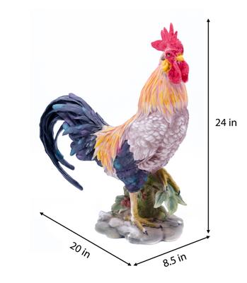 Show full view: Hi-Line Gift Rooster Statue, Multicolored, 24-in slide 3 of 3