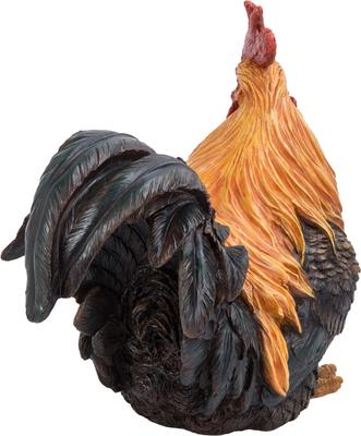 Show full view: Hi-Line Gift Squatting Rooster Statue, 10-in slide 5 of 7