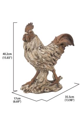 Show full view: Hi-Line Gift Driftwood Standing Rooster Statue, 15.83-in slide 7 of 8