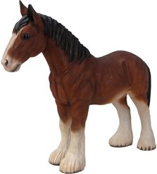 Hi-Line Gift Draught Horse Statue, 19.25-in