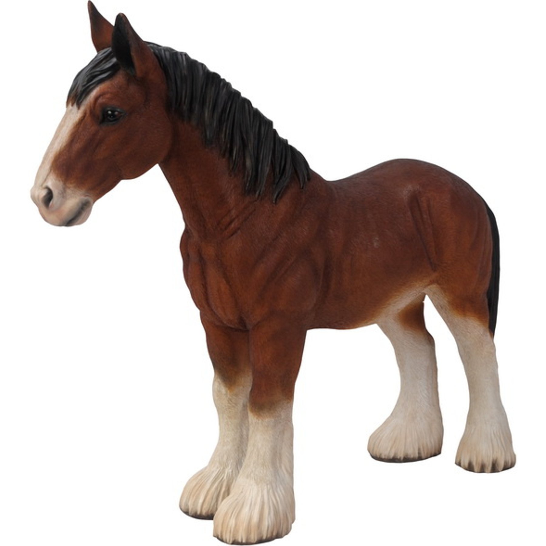 Hi-Line Gift Draught Horse Statue, 19.25-in