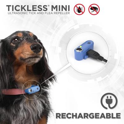 Show full view: Tickless Mini Ultrasonic Flea & Tick Collar Device for Dogs & Cats, Mentha Green slide 4 of 4