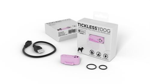 Show full view: Tickless Mini Ultrasonic Flea & Tick Collar Device for Dogs & Cats, Orange Purple slide 2 of 4