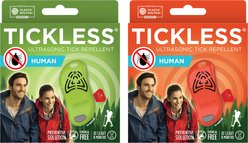 Tickless Human Chemical Free Ultrasonic Tick Repellent for Dogs & Cats, Orange Purple slide 2 of 8