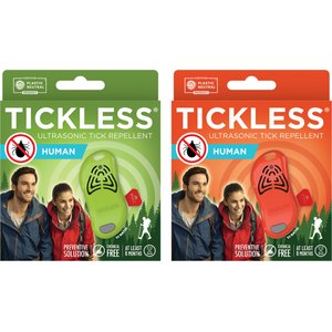 Tickless Human Chemical Free Ultrasonic Tick Repellent, Orange