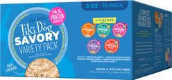 Tiki Dog Savory Variety Pack Grain-Free Wet Dog Food, 3-oz cup, case of 10