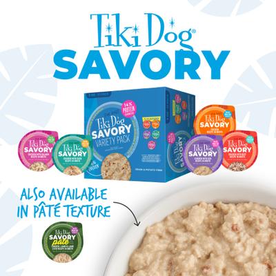 Show full view: Tiki Dog Savory Chicken with Beef Recipe in Broth Grain-Free Wet Dog Food, 3-oz cup, case of 4 slide 9 of 10