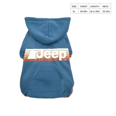 Show full view: Jeep Vintage Logo Dog Hoodie, Blue, X-Large, Hoodie slide 9 of 9