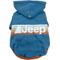 Show in main carousel: Jeep Vintage Logo Dog Hoodie, Blue, Large, Hoodie slide 8 of 9