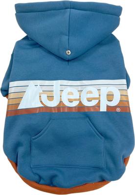 Show full view: Jeep Vintage Logo Dog Hoodie, Blue, Large, Hoodie slide 8 of 9