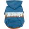 Show in main carousel: Jeep Vintage Logo Dog Hoodie, Blue, Medium, Hoodie slide 8 of 9