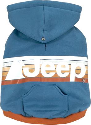 Show full view: Jeep Vintage Logo Dog Hoodie, Blue, Small, Hoodie slide 8 of 9