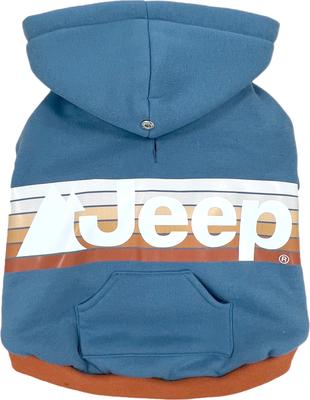 Show full view: Jeep Vintage Logo Dog Hoodie, Blue, X-Small, Hoodie slide 7 of 9