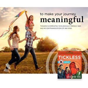 Tickless Human Chemical Free Ultrasonic Tick Repellent, Orange