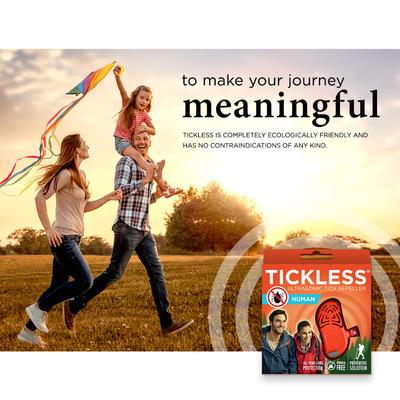 Show full view: Tickless Human Chemical Free Ultrasonic Tick Repellent for Dogs & Cats, Orange Purple slide 5 of 8