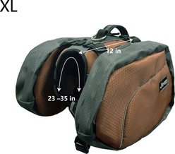 Jeep Saddle Bag Nylon Dog Harness, Orange, X-Large: 31 to 42-in chest slide 2 of 6