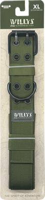 Show full view: Jeep Willy's Edition Dog Collar, Green, X-Large: 30-in neck, 1 1/2-in wide slide 5 of 6