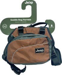 Jeep Saddle Bag Nylon Dog Harness, Orange, Small: 17 to 22-in chest
