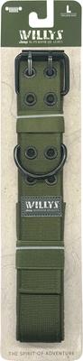 Show full view: Jeep Willy's Edition Dog Collar, Green, Large: 27-in neck, 1 1/2-in wide slide 5 of 6