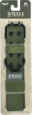 Show full view: Jeep Willy's Edition Dog Collar, Green, Medium: 24-in neck, 1 1/2-in wide slide 5 of 6