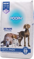 POOPH Unscented Dog Potty Pads, 24 x 24-in, 25 count