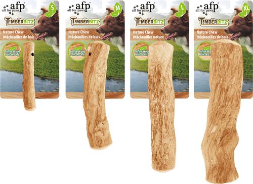 Show full view: allforpaws TIMBERBITZ Coffee Wood Natural Chew Dog Toy, Small slide 3 of 10