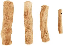 allforpaws TIMBERBITZ Coffee Wood Natural Chew Dog Toy, Small slide 2 of 9