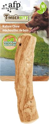 Show full view: allforpaws TIMBERBITZ Coffee Wood Natural Chew Dog Toy, Medium slide 2 of 7