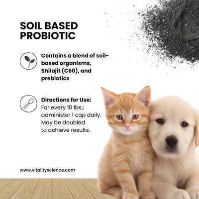 Show full view: Vitality Science Pet Flora Probiotic Supplement for Dogs & Cats, 250 Capsules slide 4 of 6