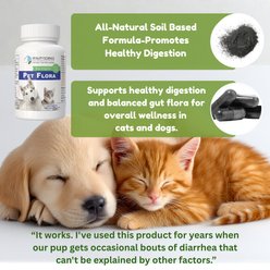 Vitality Science Pet Flora Probiotic Supplement for Dogs & Cats, 50 Capsules slide 2 of 5
