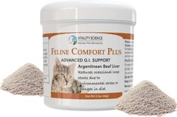 Vitality Science Feline Comfort Plus Beef Liver Formula Powder Supplement for Cats, 60-gr