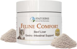 Vitality Science Feline Comfort Beef Liver Formula Powder Supplement for Cats, 98-gr