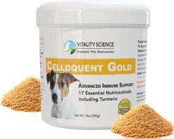 Vitality Science Celloquent Gold Multi-Nutrient Immune Support Powder Supplement for Dogs, 220-g