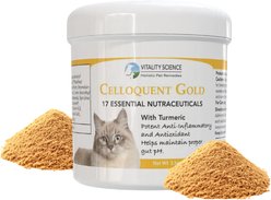Vitality Science Celloquent Gold Multi-Nutrient Immune Support Powder Supplement for Cats, 60-gr