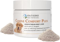Vitality Science Canine Comfort Plus Beef Liver Formula Digestive Aid Powder Supplement for Dogs, 120-gr