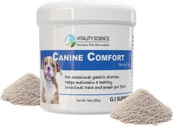 Vitality Science Canine Comfort Tuna Formula Digestive Aid Powder Supplement for Dogs, 220-gr