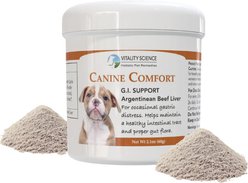 Vitality Science Canine Comfort Beef Liver Formula Digestive Aid Powder Supplement for Dogs, 60-gr slide 1 of 5