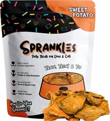 Sprankles Sweet Potato Grain-Free Dehydrated Dog Treats, 8-oz bag