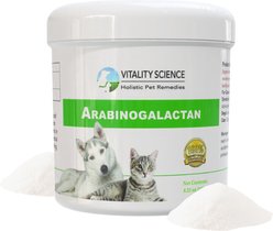 Vitality Science Arabinogalactan Immune Support Powder Supplement for Dogs & Cats, 120-gr