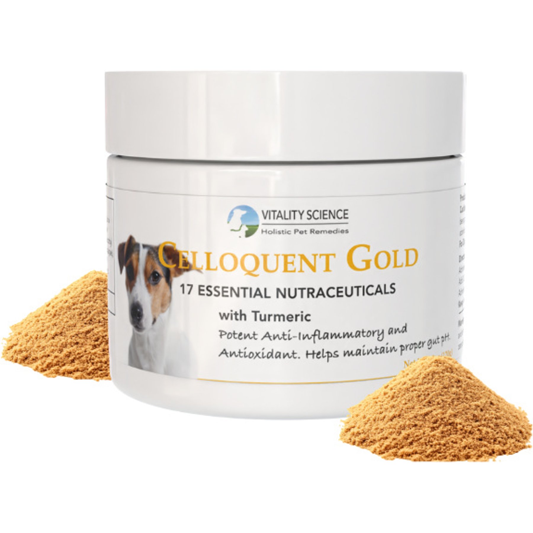 Vitality Science Celloquent Gold Multi-Nutrient Immune Support Powder Supplement for Dogs, 120-g
