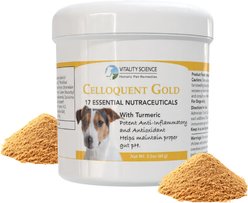 Vitality Science Celloquent Gold Multi-Nutrient Immune Support Powder Supplement for Dogs, 60-g