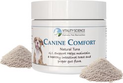 Vitality Science Canine Comfort Tuna Formula Digestive Aid Powder Supplement for Dogs, 98-gr