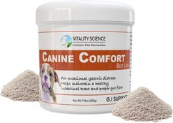 Vitality Science Canine Comfort Beef Liver Formula Digestive Aid Powder Supplement for Dogs, 220 g