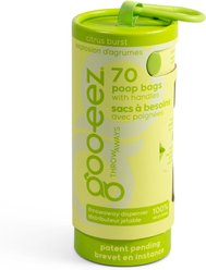 GOO-EEZ Fresh Eco-Friendly Dog Poop Bags with Disposable Dispenser, Citrus Burst, 70 count
