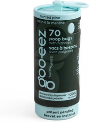 GOO-EEZ Calming Eco-Friendly Dog Poop Bags with Disposable Dispenser, Minted Pine, 70 count