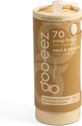 GOO-EEZ Calming Eco-Friendly Dog Poop Bags with Disposable Dispenser, Moka Latte, 70 count