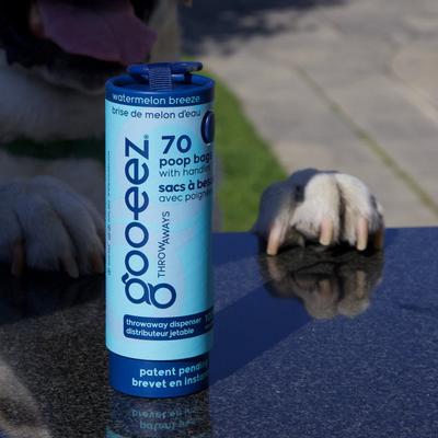 Show full view: GOO-EEZ Calming Eco-Friendly Dog Poop Bags with Disposable Dispenser, Watermelon Breeze, 70 count slide 3 of 4